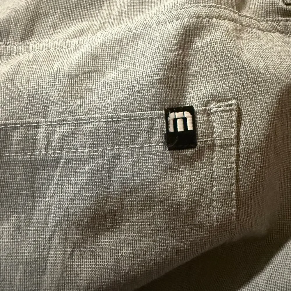 Travis Mathew Men's Performance Pants, Gray, Stretch Golf Casual, Men's Size 40